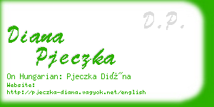 diana pjeczka business card